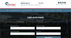 Desktop Screenshot of justusedautoparts.com